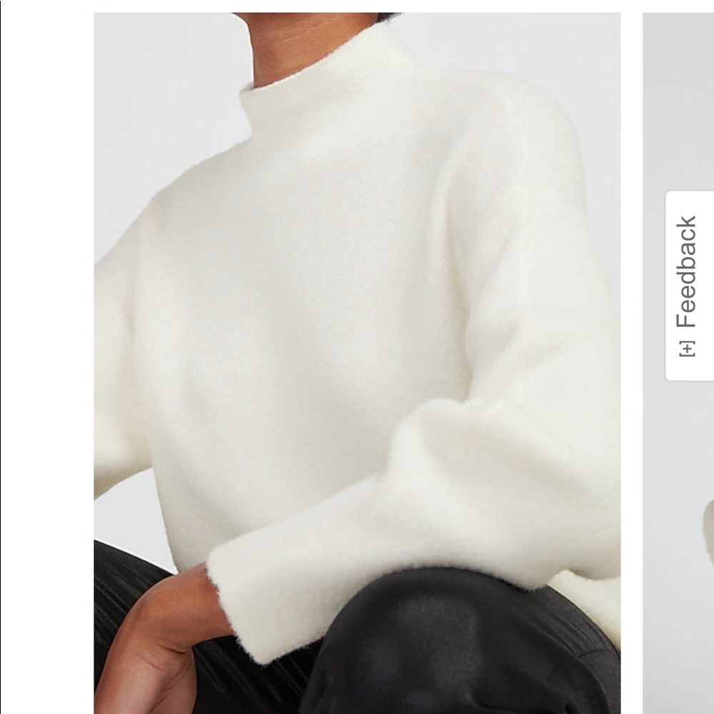 Express - Cozy Mock Neck Sweater XS